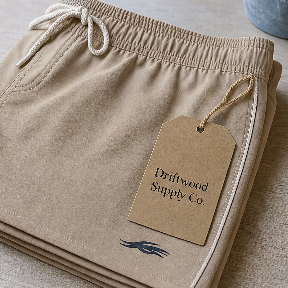 Customized swim trunks for brands and merchandise
