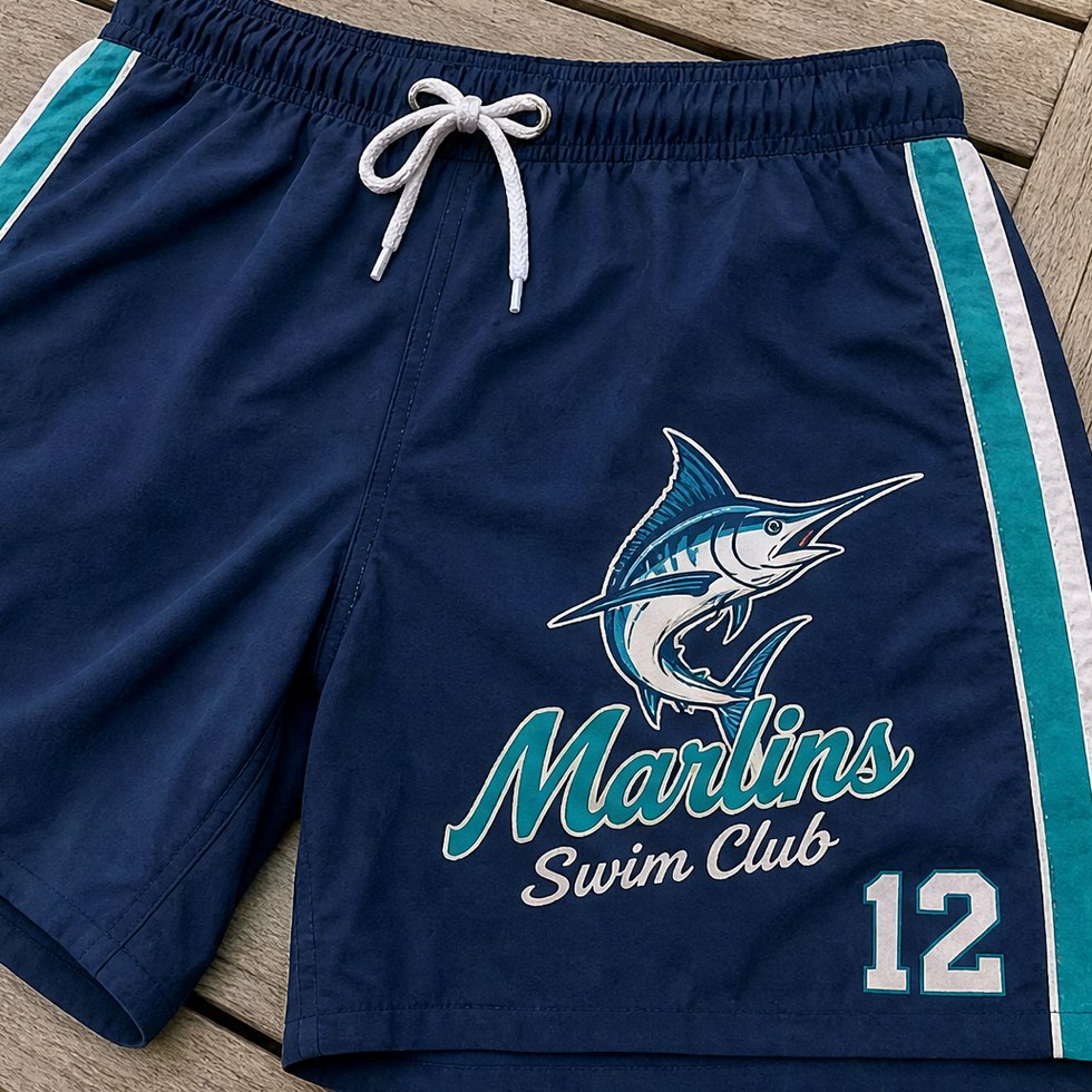 Matching Team Swim Trunks